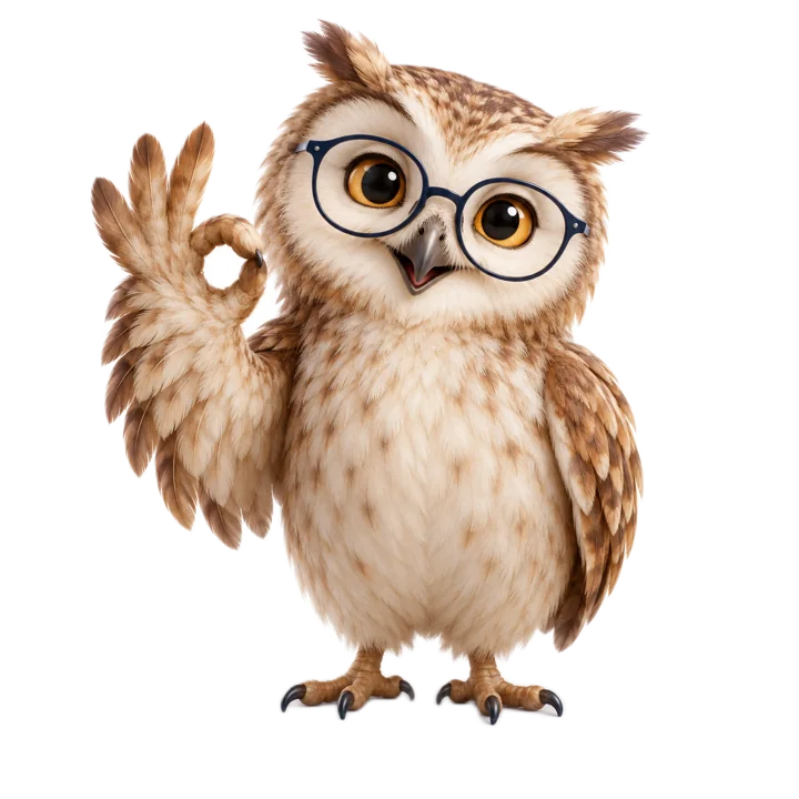 Le hibou d’Assistant Courtier devant la lune